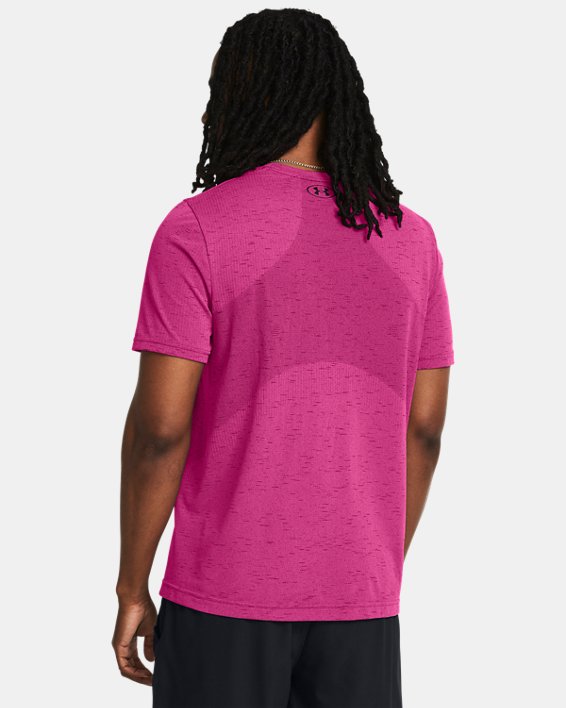 Camiseta de manga corta UA Vanish Seamless para hombre, Pink, pdpMainDesktop image number 1